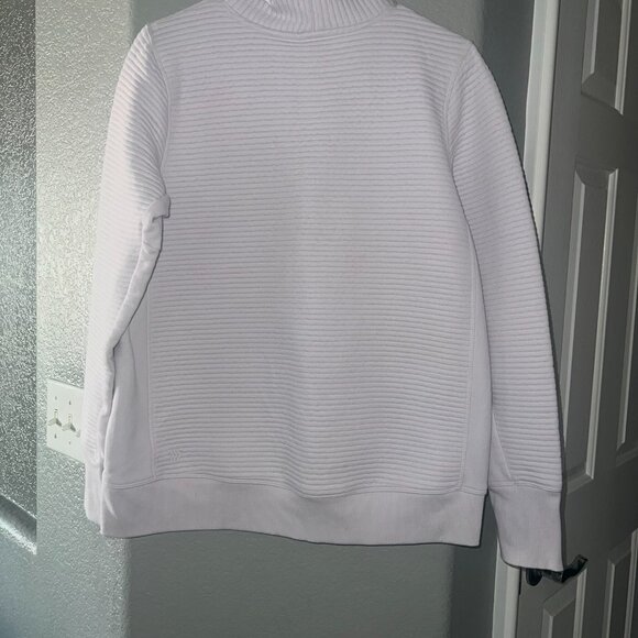 All in Motion Lavender Quilted Funnel Neck Pullover | Athleisure Sweatshirt | Si - Picture 2 of 6